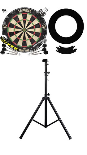 Dartboard stand set steel - , 6